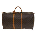 Louis Vuitton Keepall Bag Monogram Canvas Brown Canvas Travel Bag Bag (Pre-Owned)