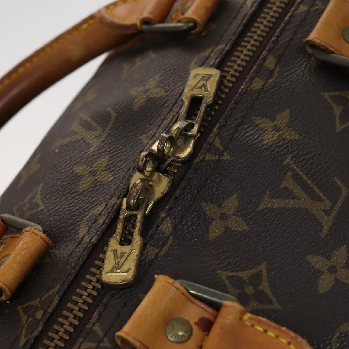 Louis Vuitton Keepall Bag Monogram Canvas Brown Canvas Travel Bag Bag (Pre-Owned)