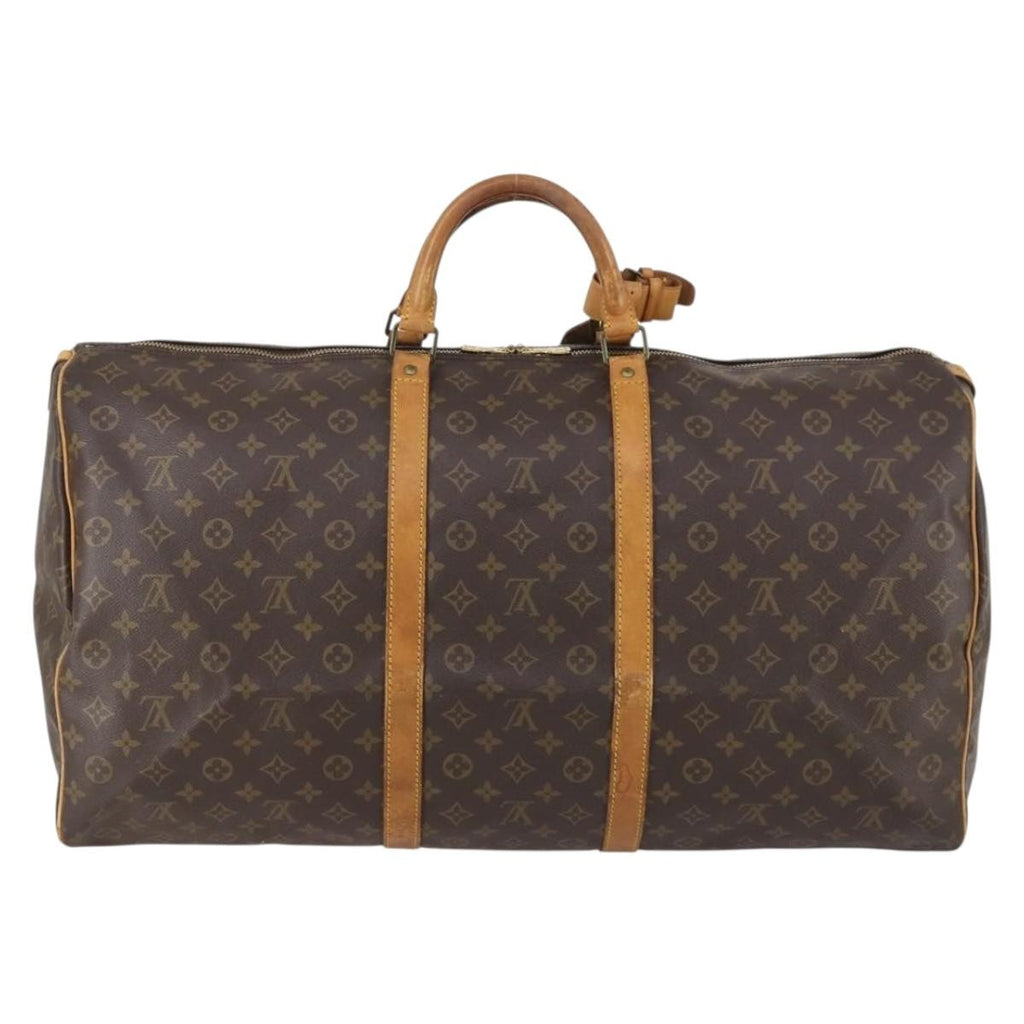 Louis Vuitton Keepall Bag Monogram Canvas Brown Canvas Travel Bag Bag (Pre-Owned)