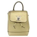 Louis Vuitton Lockme Backpack Leather Gold Leather Backpack Bag (Pre-Owned)