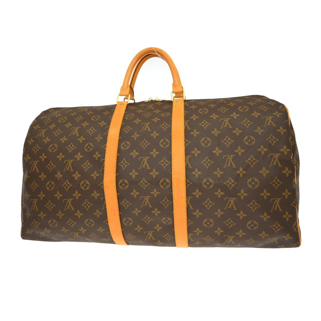 Louis Vuitton Keepall Bag Monogram Canvas Brown Canvas Travel Bag Bag (Pre-Owned)
