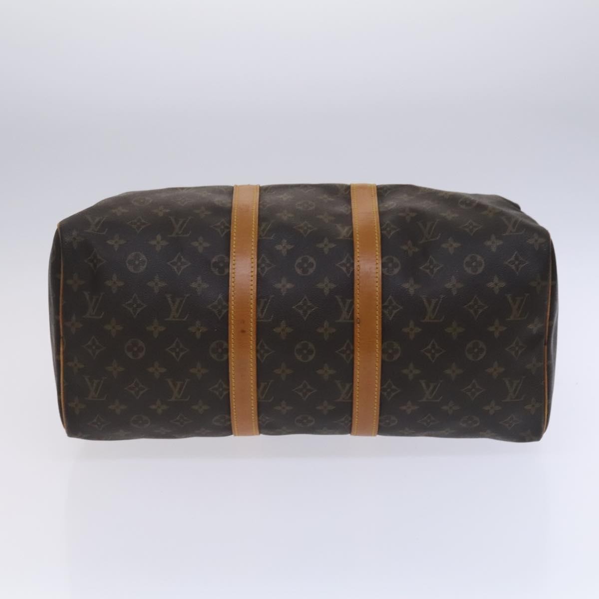 Louis Vuitton Keepall Bag Monogram Canvas Brown Canvas Travel Bag Bag (Pre-Owned)