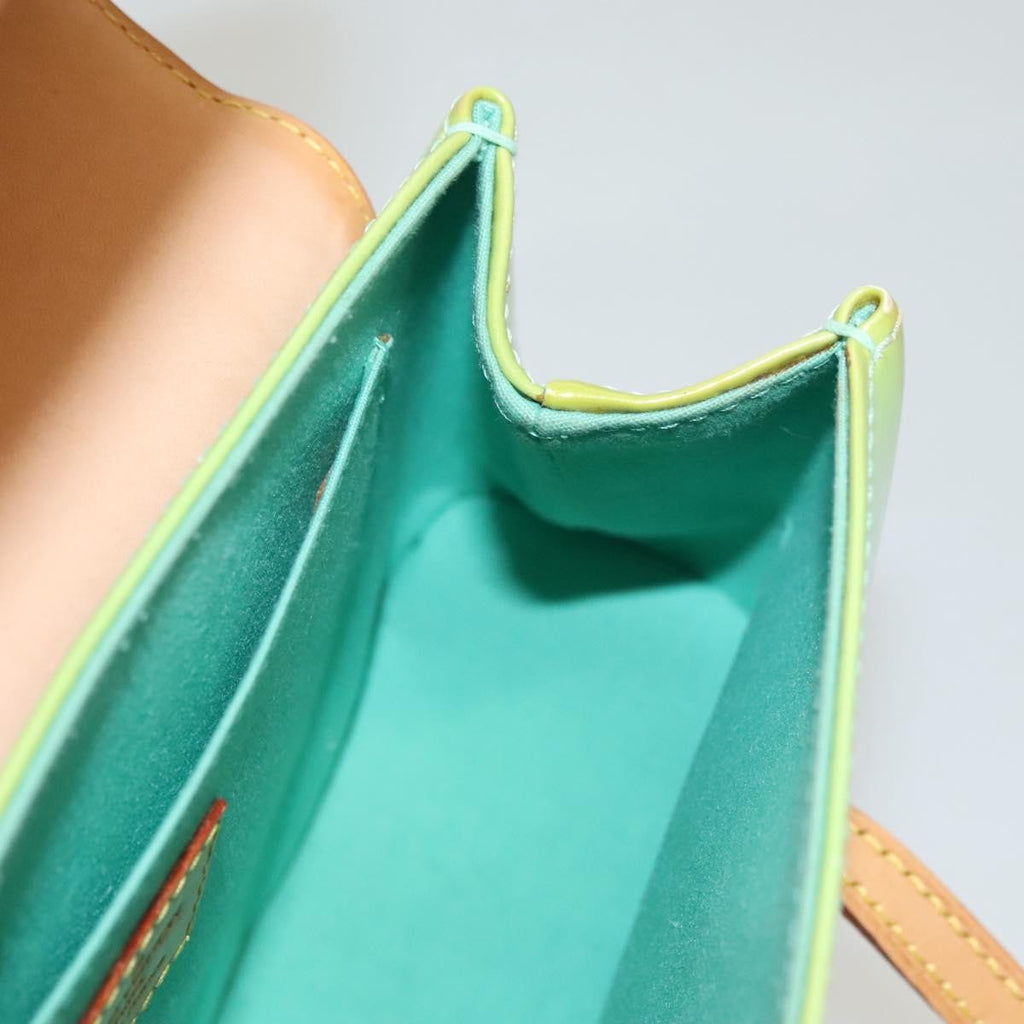 Louis Vuitton Biscayne Bay Handbag Monogram Vernis Green Patent_Leather Shoulder Bag Bag (Pre-Owned)
