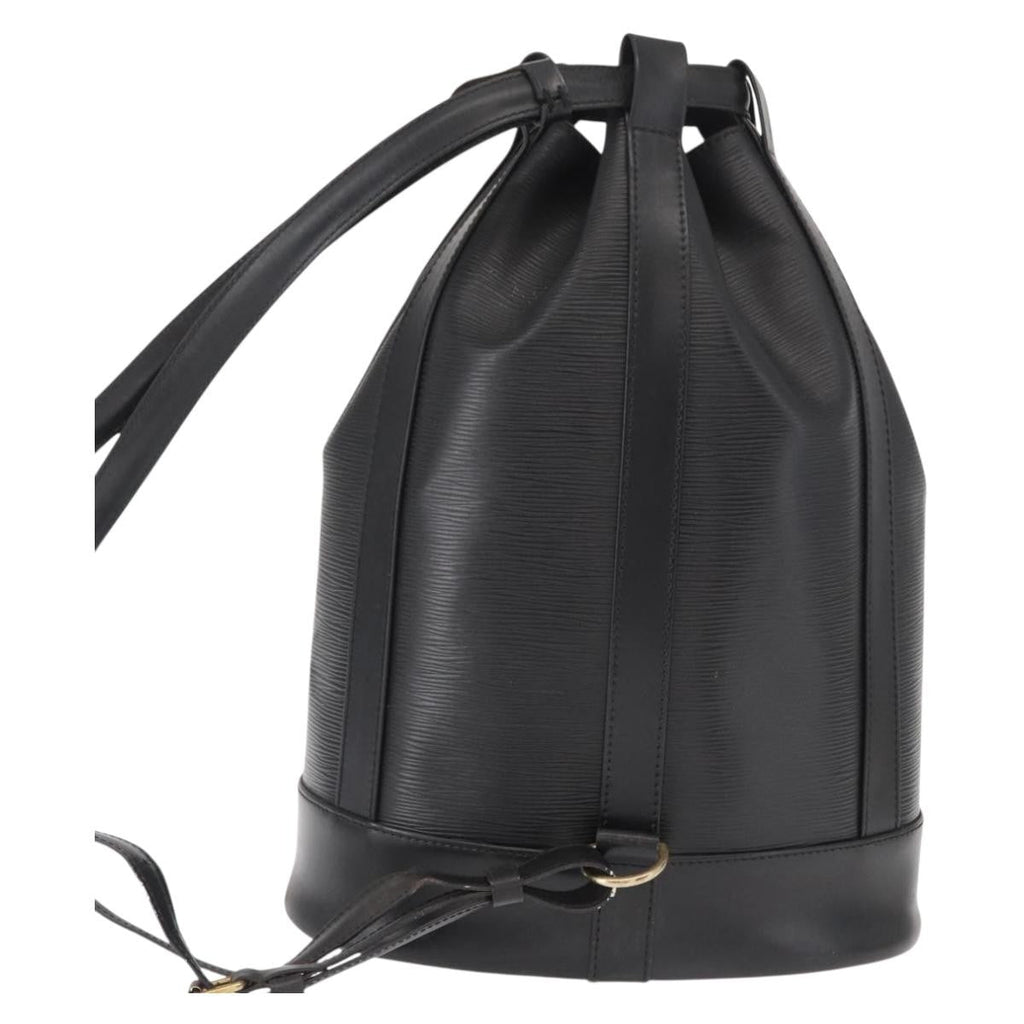 Louis Vuitton Randonnee Backpack Epi Leather Black Leather Shoulder Bag Bag (Pre-Owned)