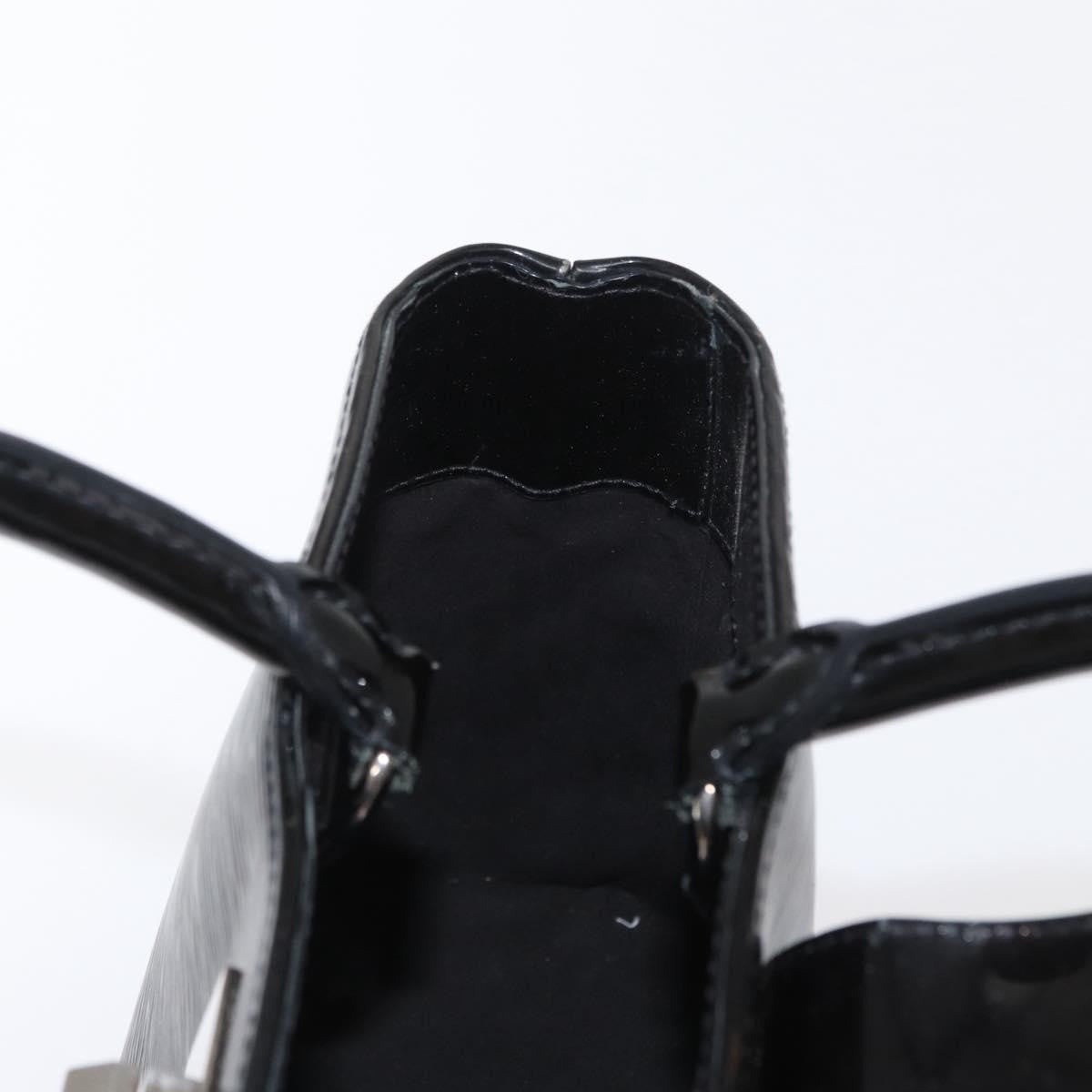 Louis Vuitton Mirabeau Handbag Electric Epi Leather Black Leather Handbag (Pre-Owned)