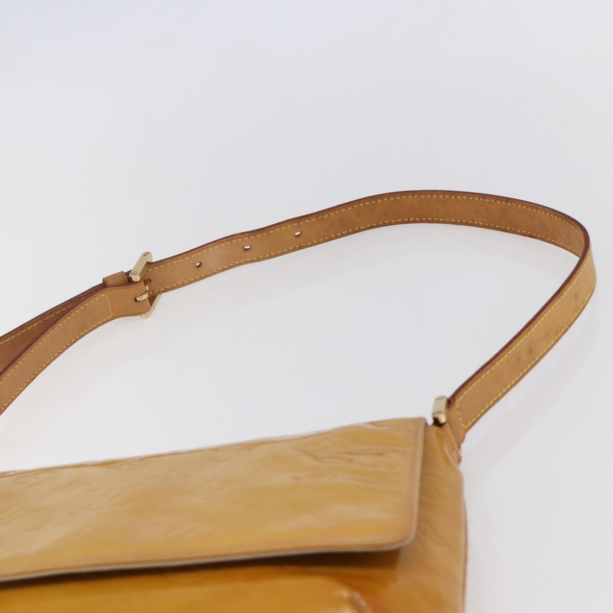 Louis Vuitton Thompson Street Handbag Monogram Vernis Beige Patent_Leather Shoulder Bag Bag (Pre-Owned)