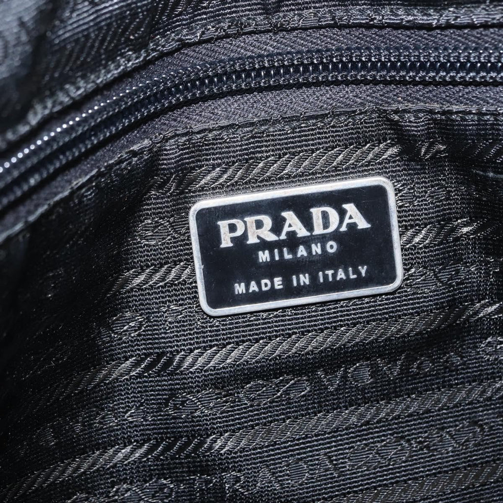 Prada Bowling Shoulder Bag Tessuto Black Nylon Shoulder Bag Bag (Pre-Owned)