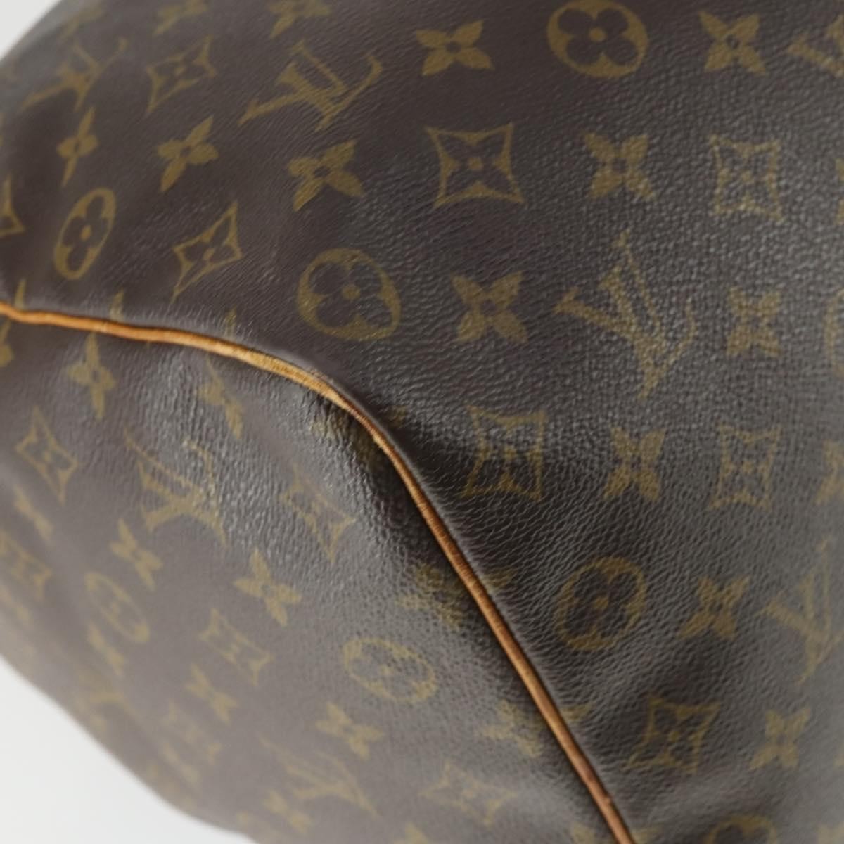 Louis Vuitton Keepall Bag Monogram Canvas Brown Canvas Travel Bag Bag (Pre-Owned)