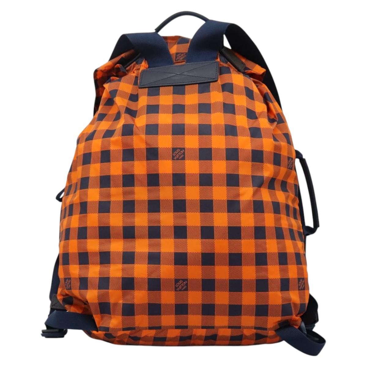 Louis Vuitton Aventure Backpack Damier Nylon Orange Nylon Backpack Bag (Pre-Owned)