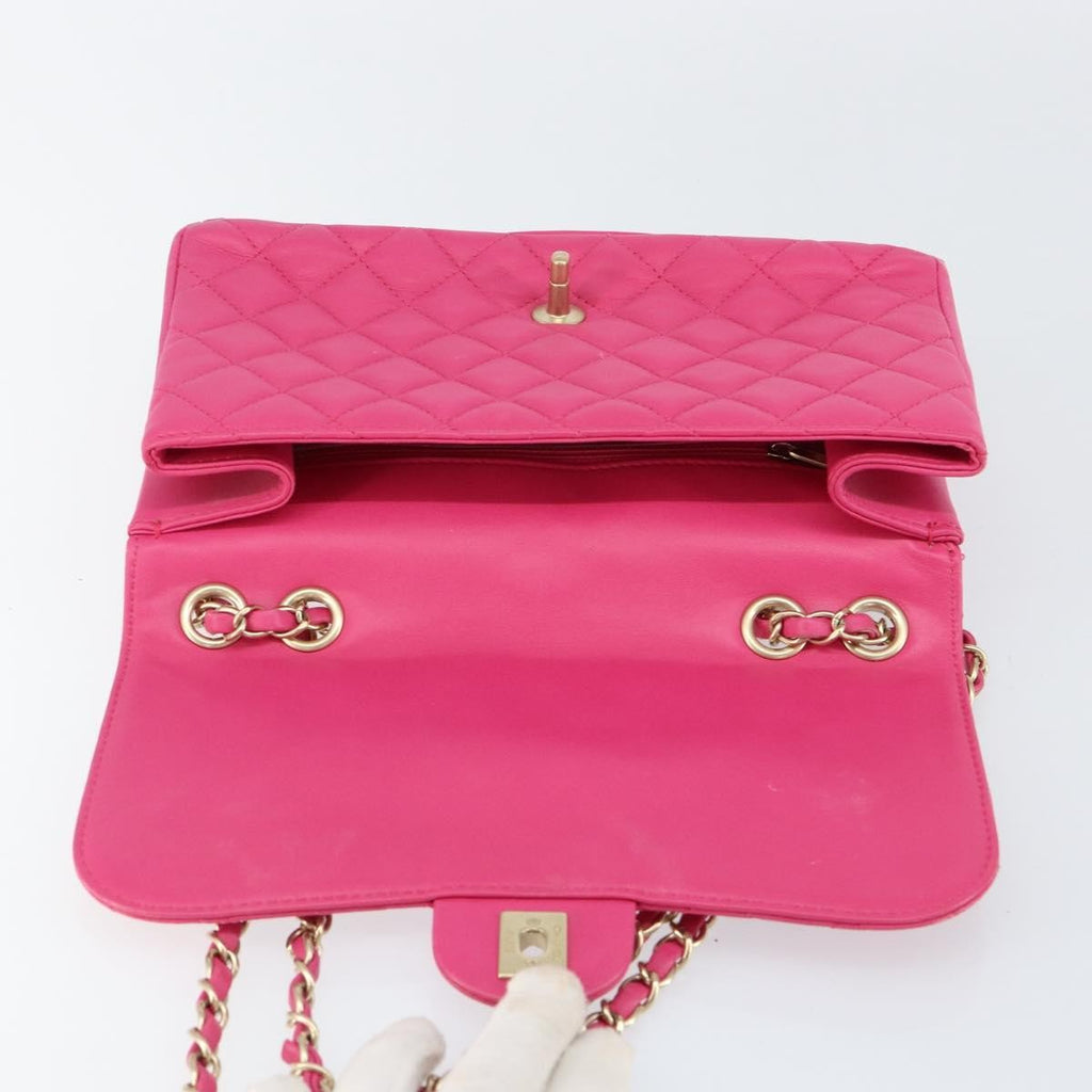 Chanel Mademoiselle Chic Flap Bag Quilted Lambskin Pink Leather Shoulder Bag Bag (Pre-Owned)