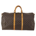 Louis Vuitton Keepall Bandouliere Bag Monogram Canvas Brown Canvas Travel Bag Bag (Pre-Owned)
