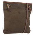 Prada Logo Flat Messenger Canvas Brown Canvas Shoulder Bag Bag (Pre-Owned)