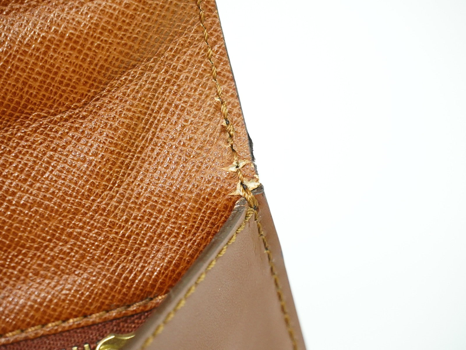 Louis Vuitton Monceau Handbag Monogram Canvas Brown Canvas Handbag (Pre-Owned)