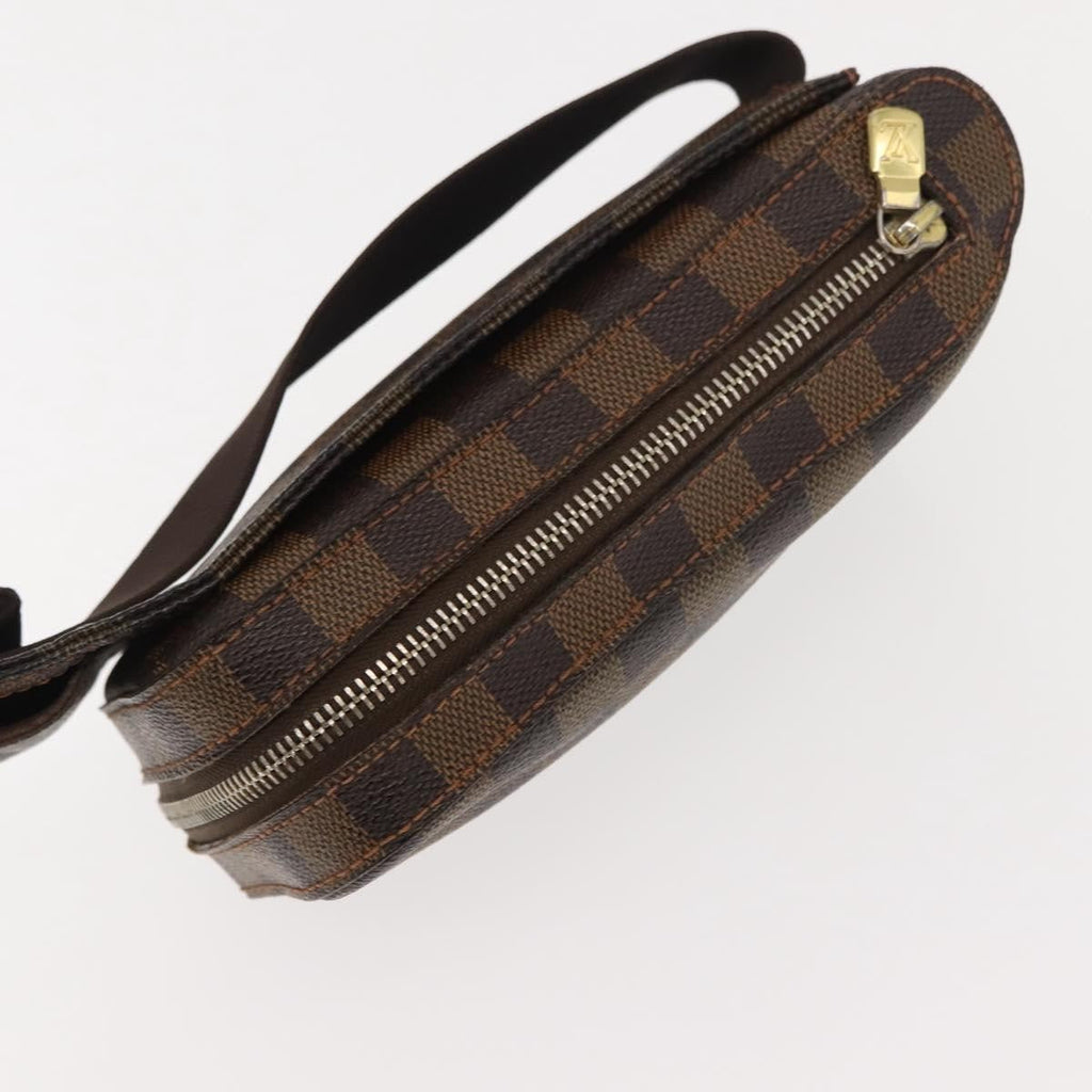 Louis Vuitton Geronimos Waist Bag Damier Brown Canvas Shoulder Bag Bag (Pre-Owned)