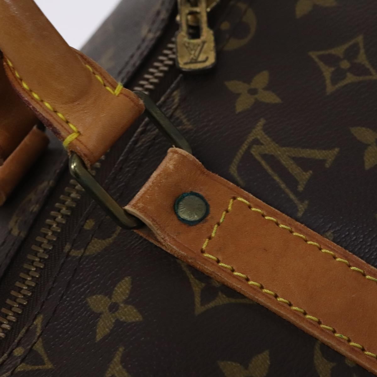 Louis Vuitton Keepall Bag Monogram Canvas Brown Canvas Travel Bag Bag (Pre-Owned)