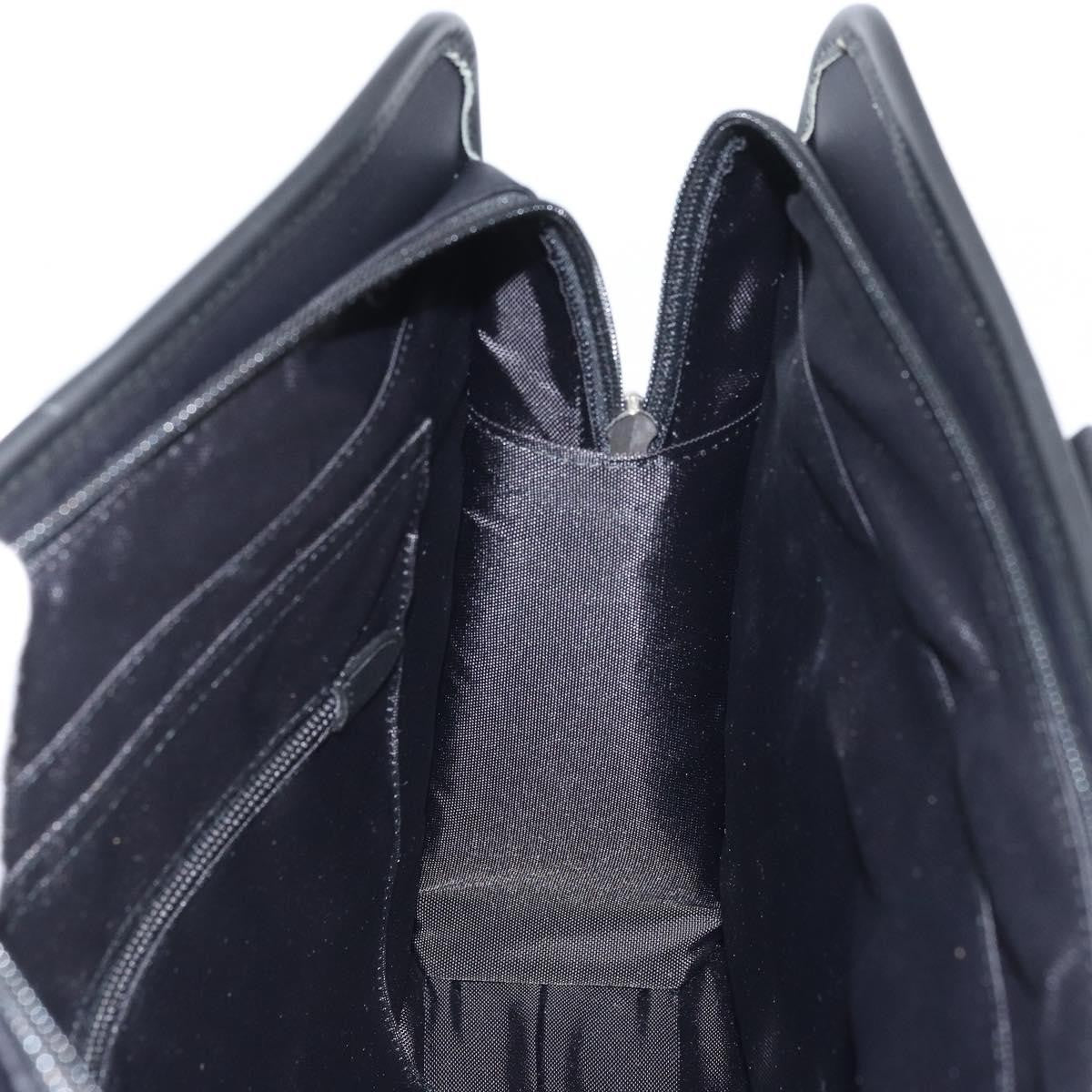 Burberry Black Label Business Bag Nylon Black Nylon Handbag (Pre-Owned)