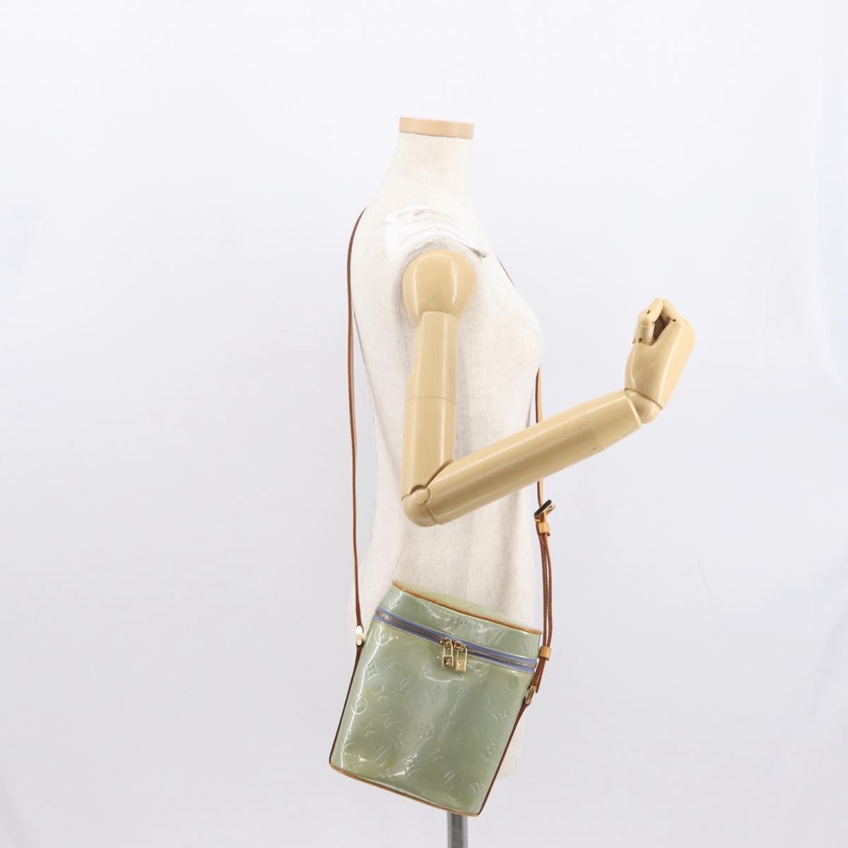 Louis Vuitton Sullivan Handbag Monogram Vernis Gray Patent_Leather Shoulder Bag Bag (Pre-Owned)
