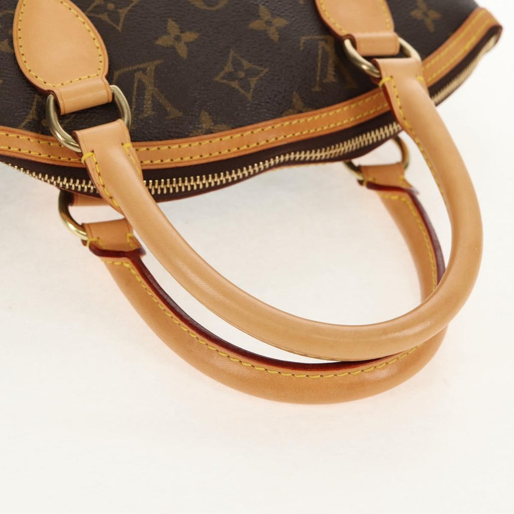 Louis Vuitton Lockit Handbag Monogram Canvas Brown Canvas Handbag (Pre-Owned)
