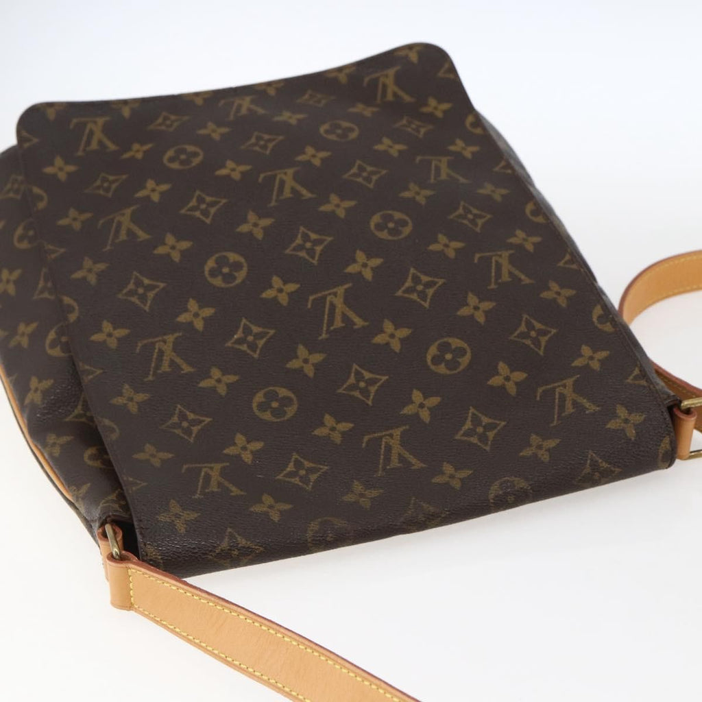 Louis Vuitton Musette Handbag Monogram Canvas Brown Canvas Shoulder Bag Bag (Pre-Owned)