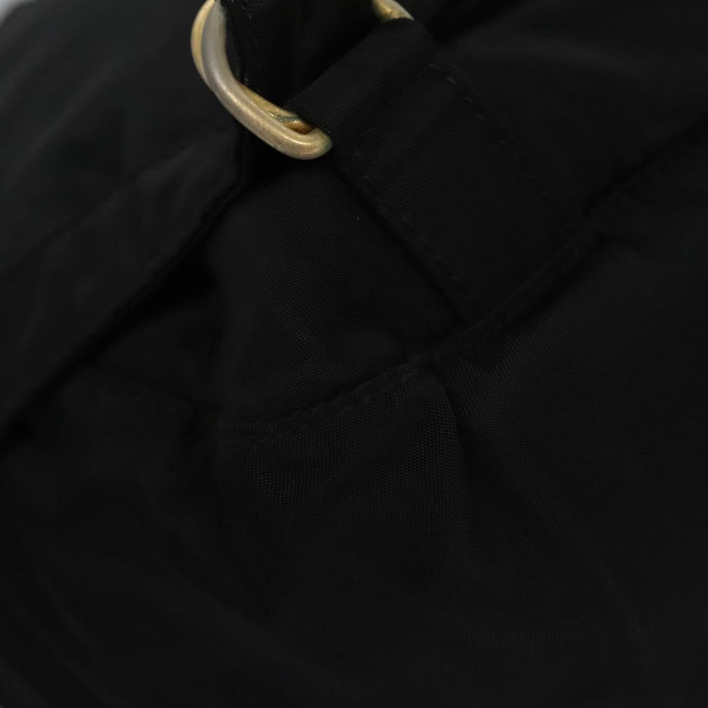 Prada Flap Drawstring Backpack Tessuto Black Nylon Backpack Bag (Pre-Owned)