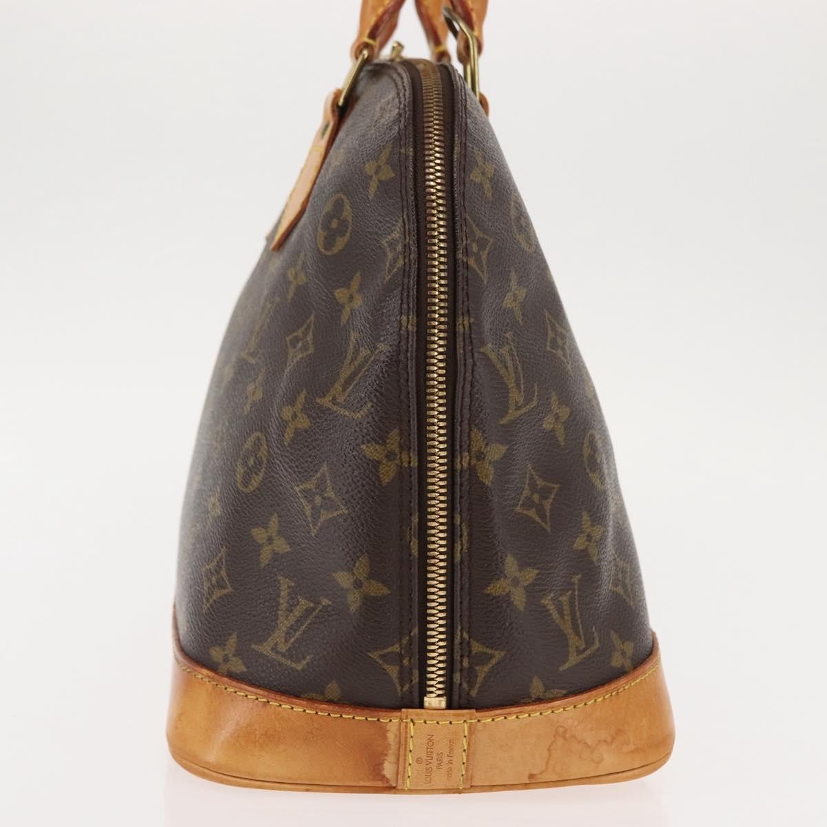 Louis Vuitton Alma Handbag Monogram Canvas Brown Canvas Handbag (Pre-Owned)