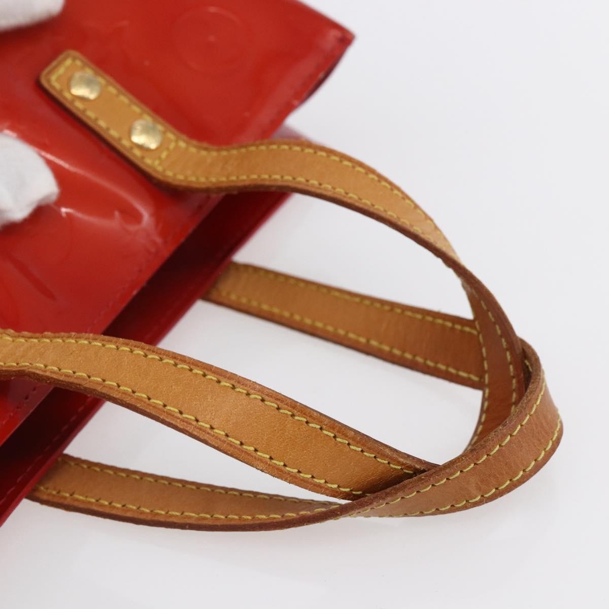 Louis Vuitton Reade Handbag Monogram Vernis Red Patent_Leather Handbag (Pre-Owned)