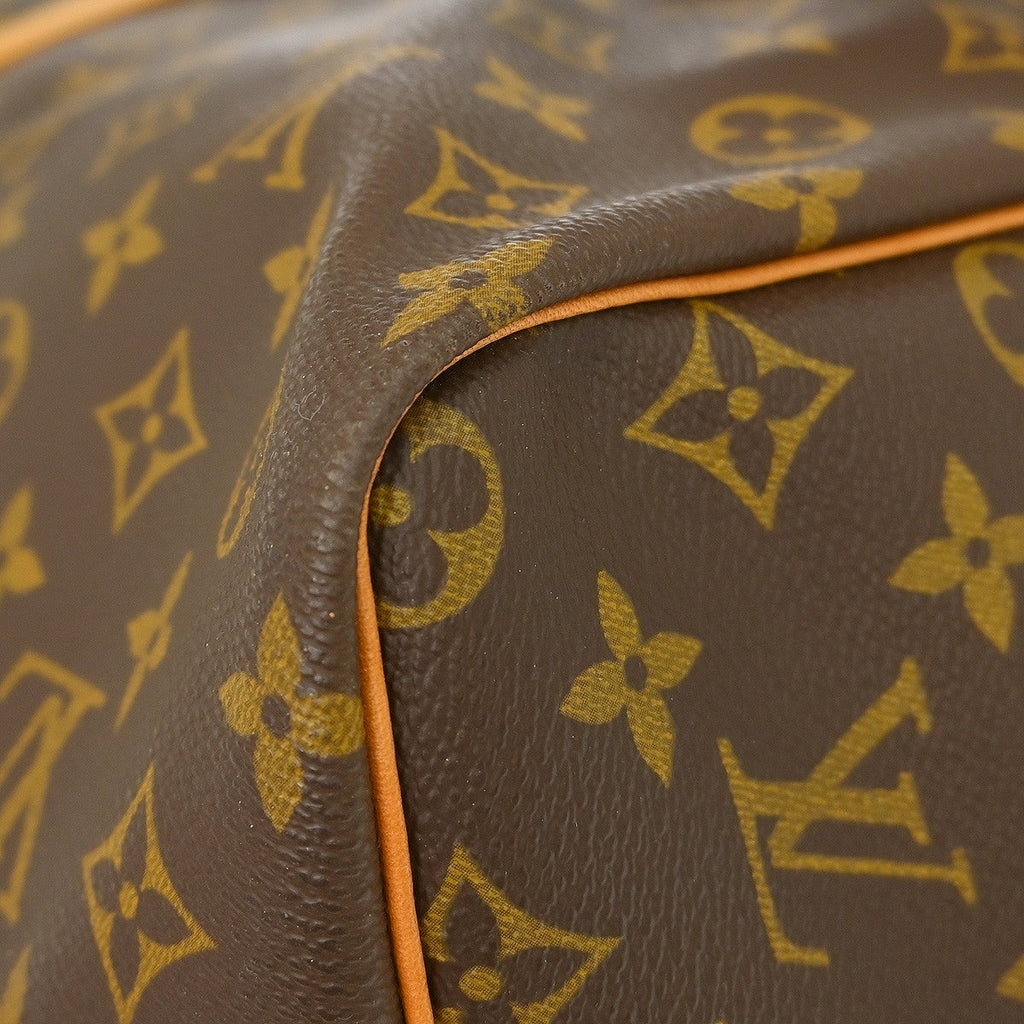 Louis Vuitton Keepall Bandouliere Bag Monogram Canvas Brown Canvas Travel Bag Bag (Pre-Owned)