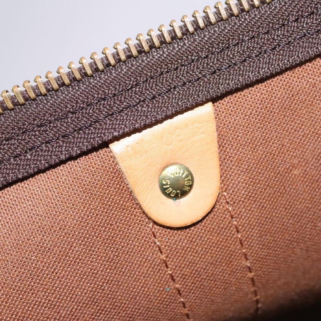 Louis Vuitton Keepall Bag Monogram Canvas Brown Canvas Travel Bag Bag (Pre-Owned)