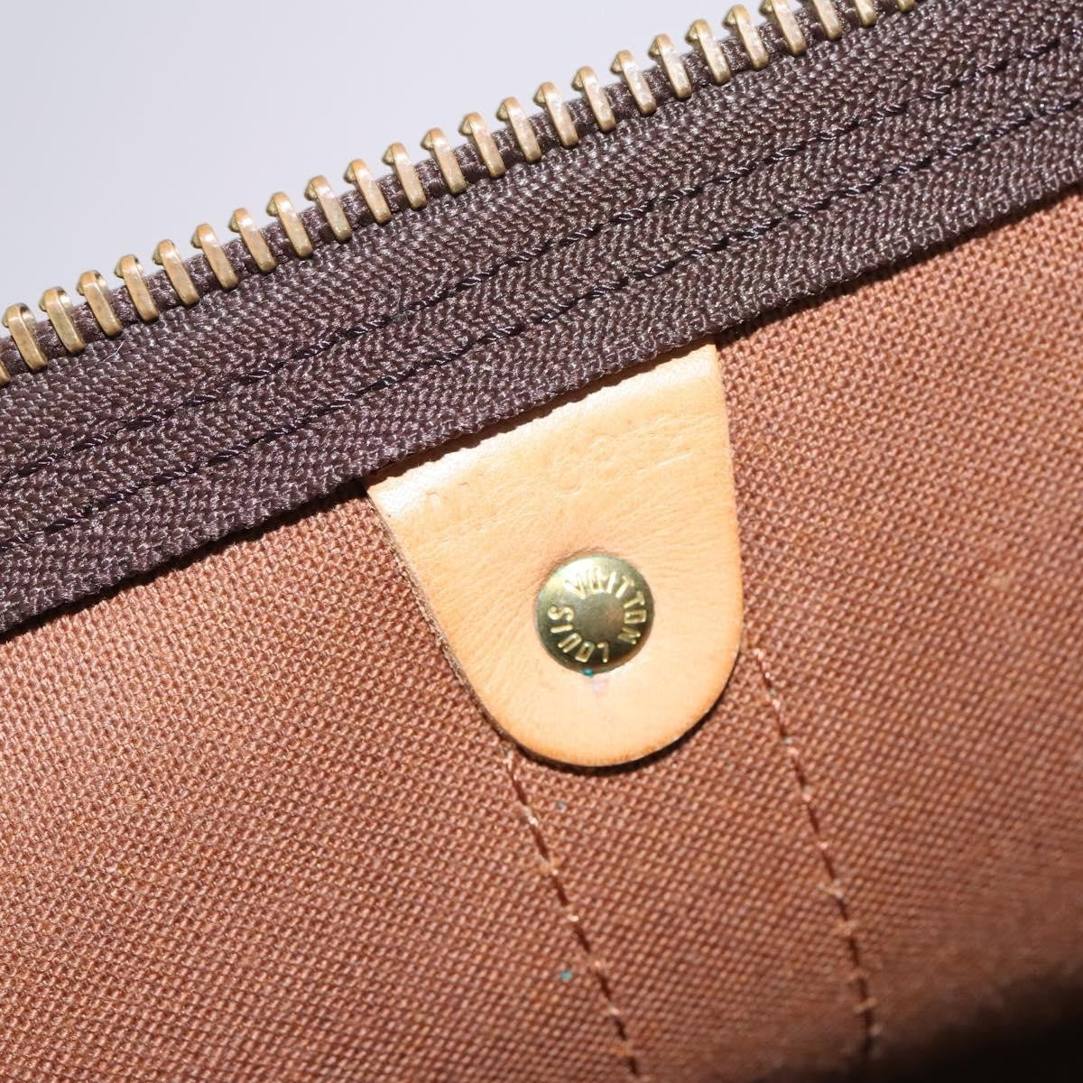 Louis Vuitton Keepall Bag Monogram Canvas Brown Canvas Travel Bag Bag (Pre-Owned)