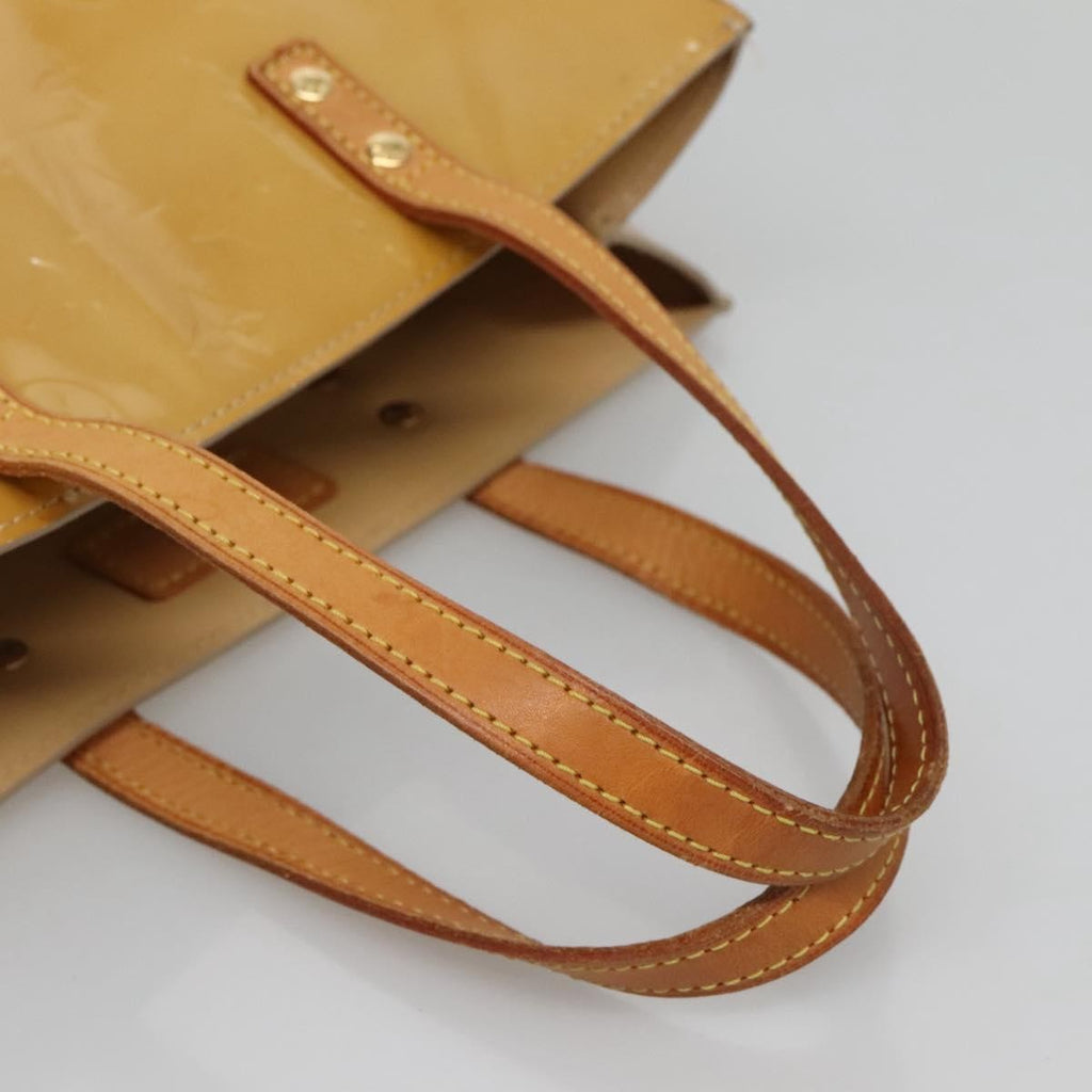 Louis Vuitton Reade Handbag Monogram Vernis Beige Patent_Leather Tote Bag Bag (Pre-Owned)