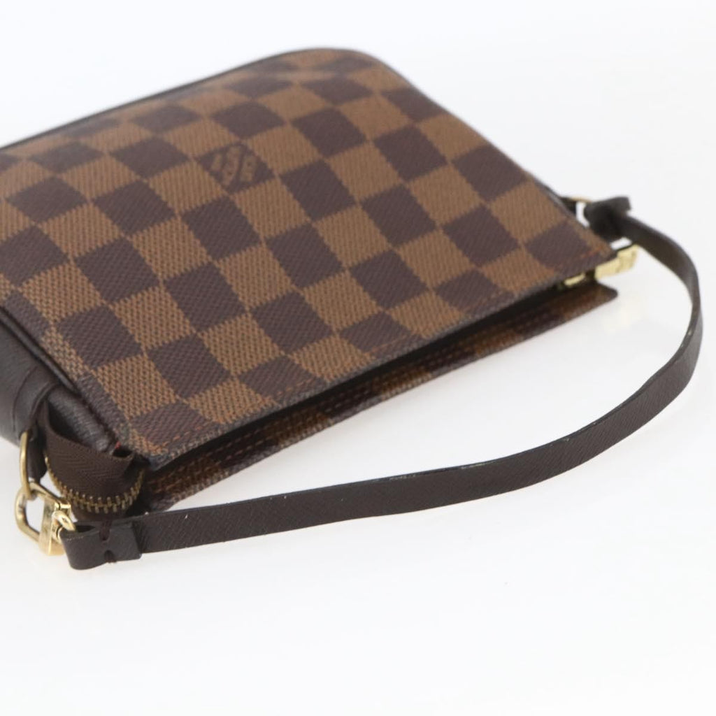 Louis Vuitton Trousse Make Up Bag Damier Brown Canvas Clutche & Pouche Bag (Pre-Owned)
