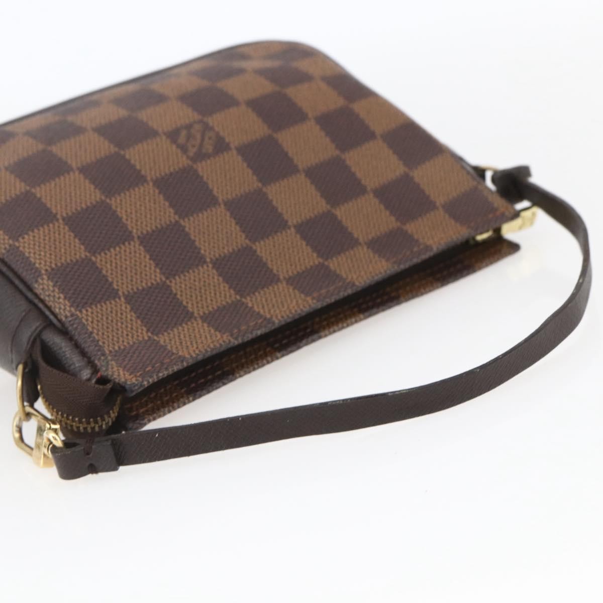 Louis Vuitton Trousse Make Up Bag Damier Brown Canvas Clutche & Pouche Bag (Pre-Owned)
