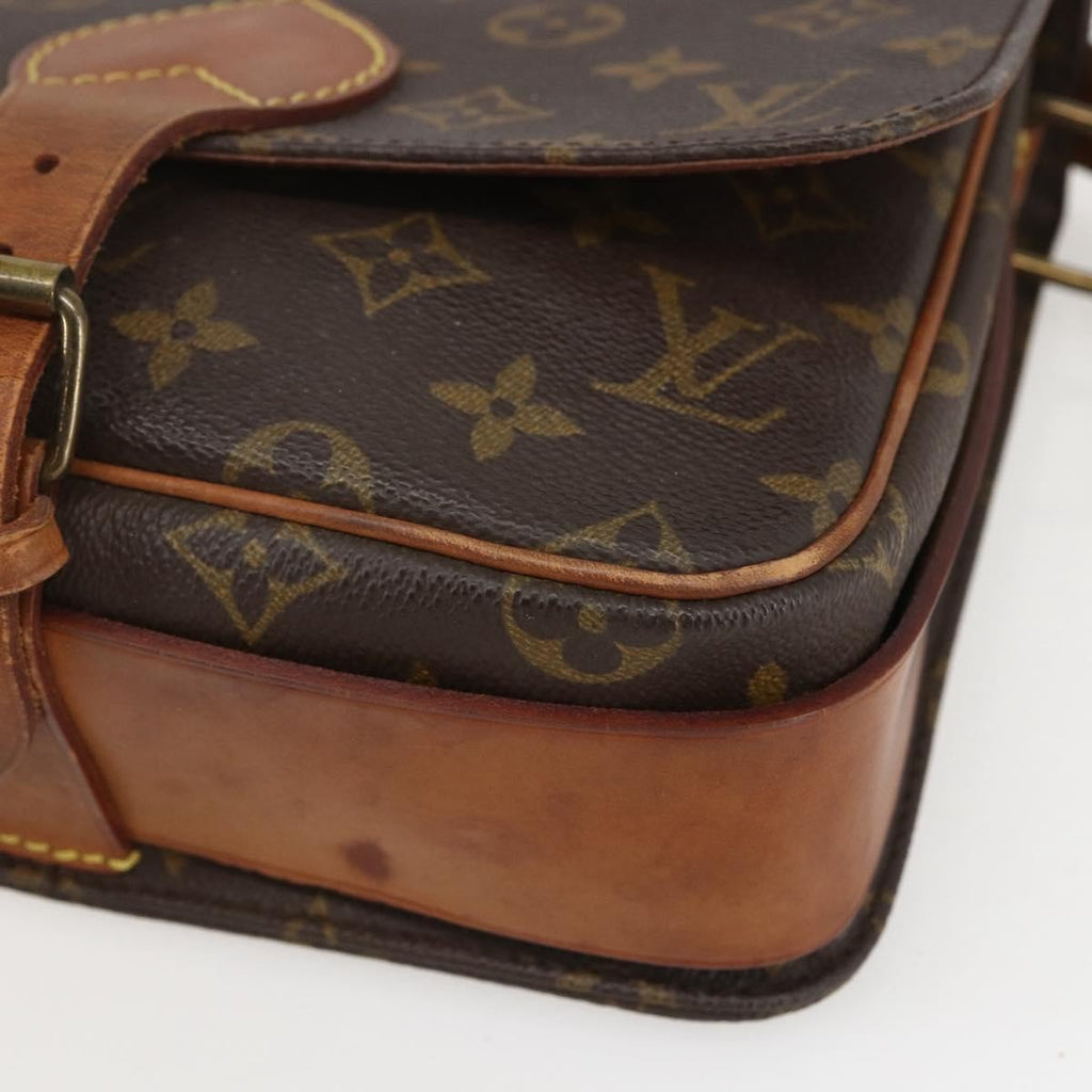 Louis Vuitton Cartouchiere Handbag Monogram Canvas Brown Canvas Shoulder Bag Bag (Pre-Owned)