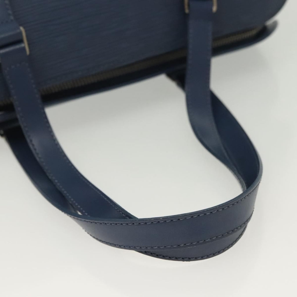 Louis Vuitton Soufflot Handbag Epi Leather Blue Leather Shoulder Bag Bag (Pre-Owned)