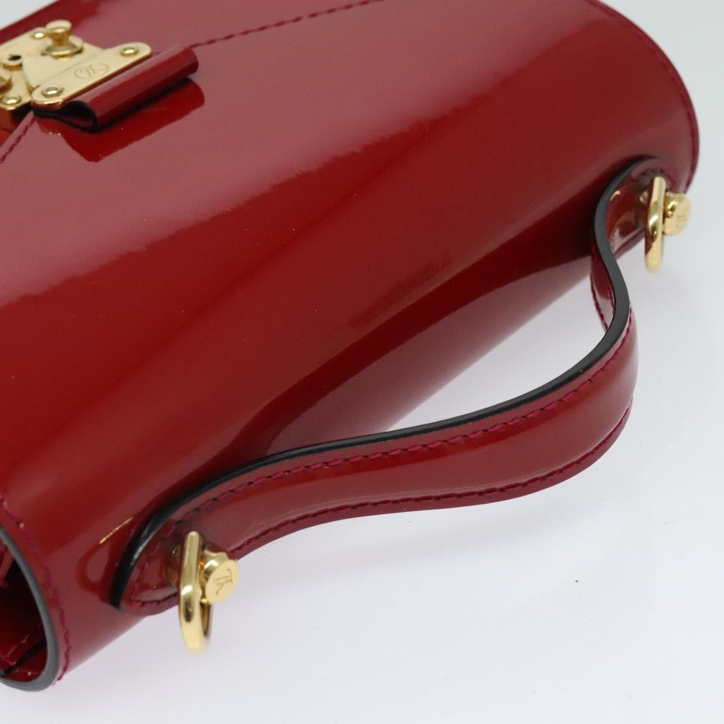 Louis Vuitton Monceau Handbag Vernis Red Patent_Leather Handbag (Pre-Owned)