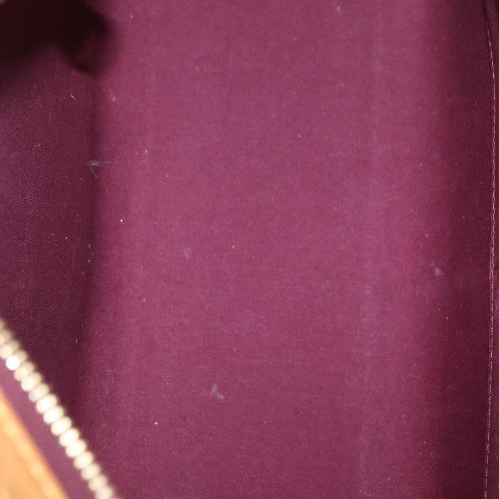 Louis Vuitton Brea Handbag Monogram Vernis Burgundy Patent_Leather Handbag (Pre-Owned)