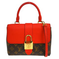 Louis Vuitton Locky Handbag Monogram Canvas With Leather Brown Canvas Handbag (Pre-Owned)