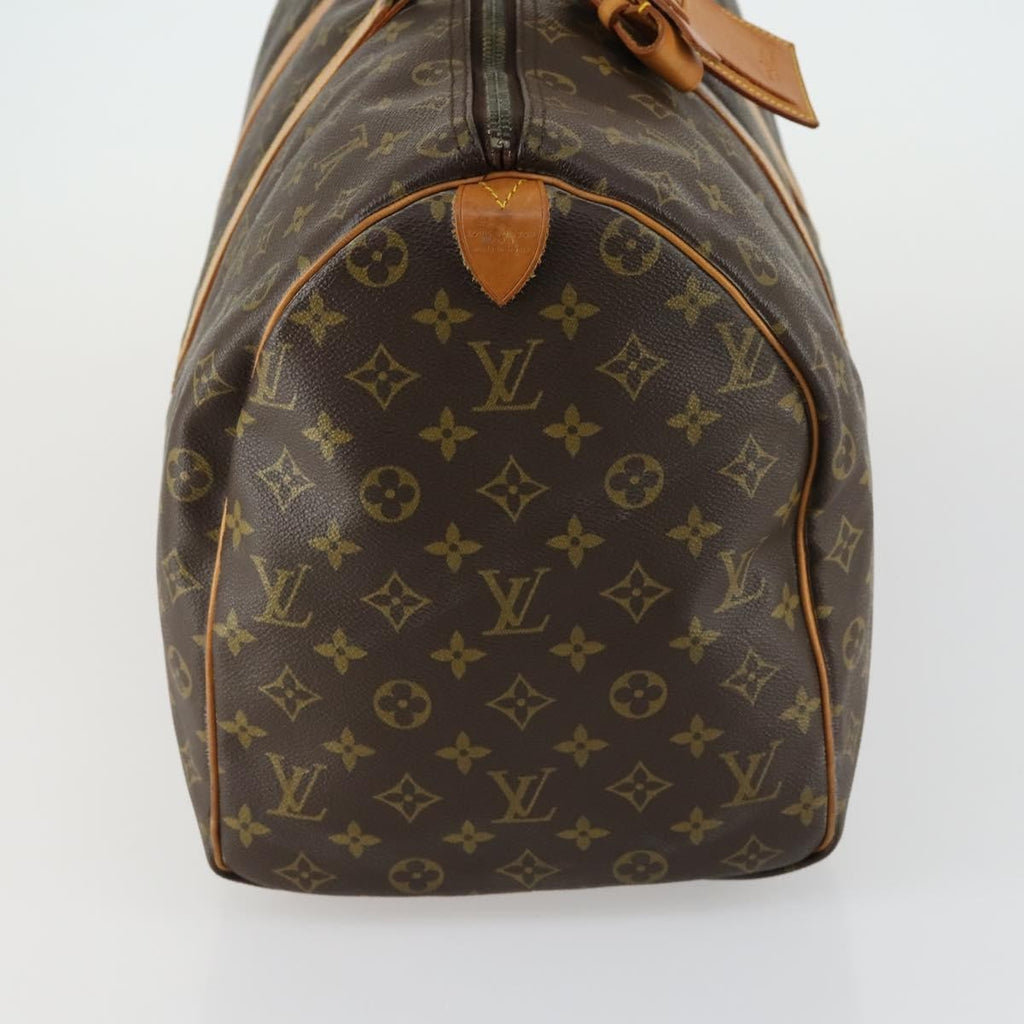 Louis Vuitton Keepall Bag Monogram Canvas Brown Canvas Travel Bag Bag (Pre-Owned)