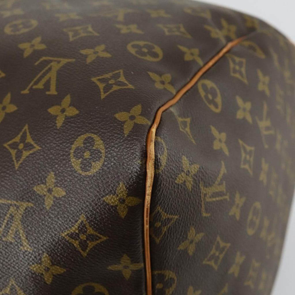 Louis Vuitton Keepall Bag Monogram Canvas Brown Canvas Travel Bag Bag (Pre-Owned)