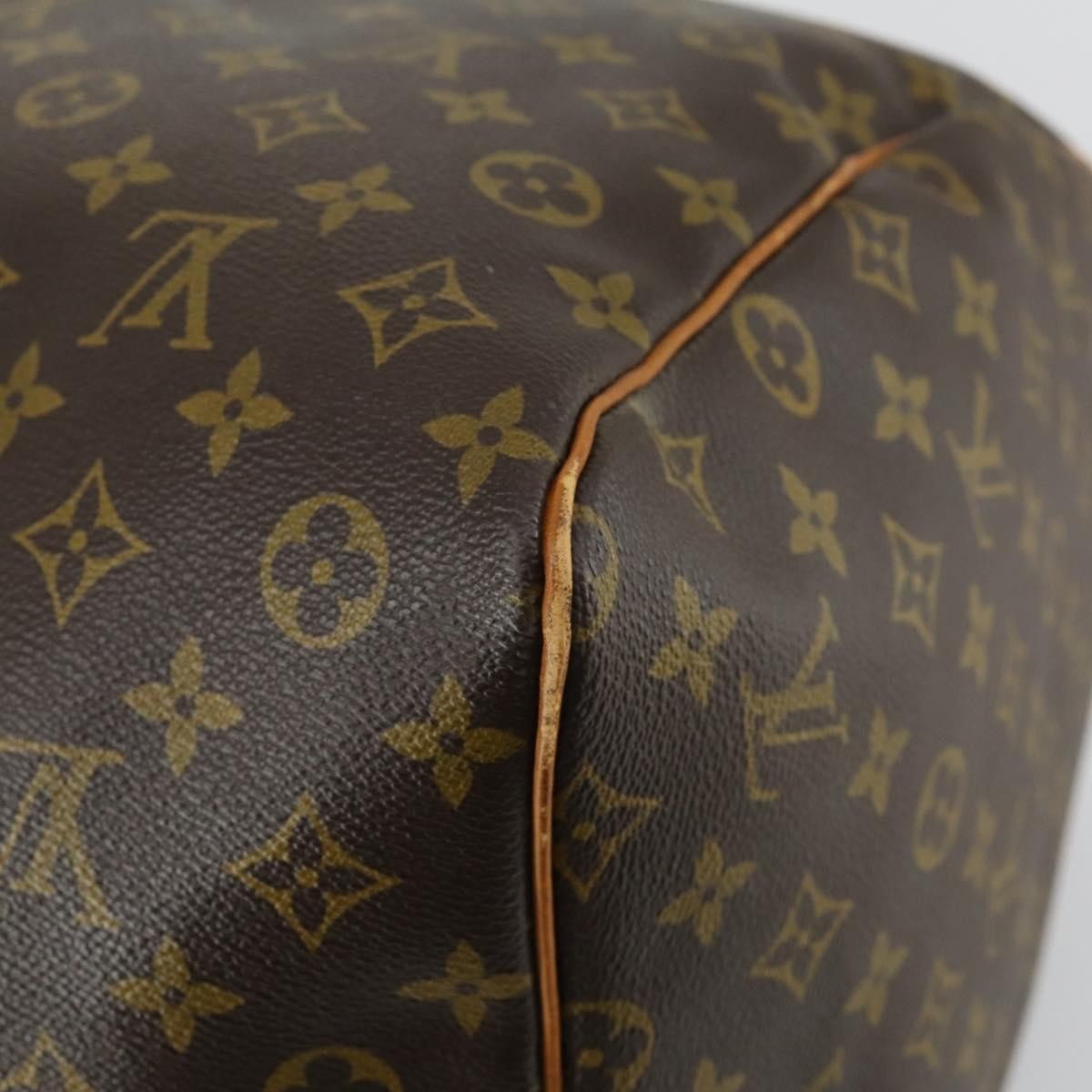Louis Vuitton Keepall Bag Monogram Canvas Brown Canvas Travel Bag Bag (Pre-Owned)