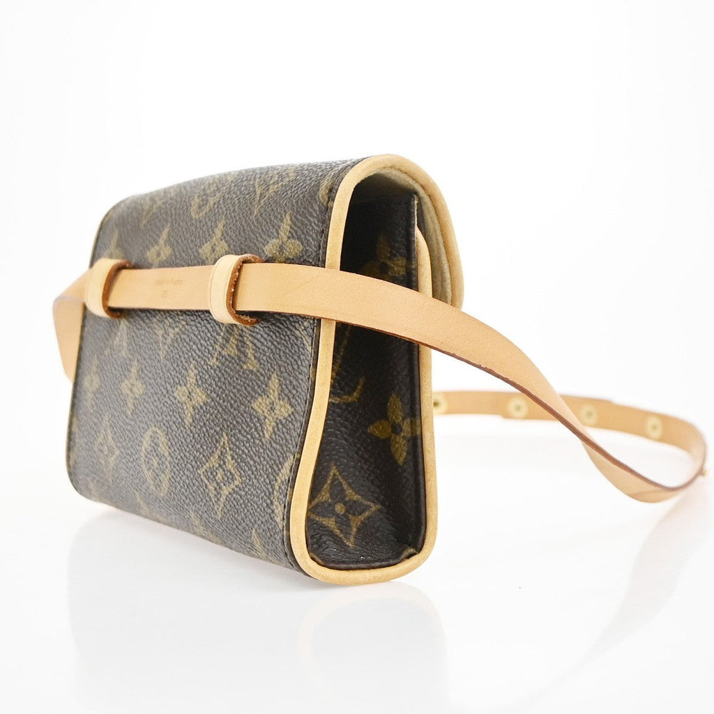 Louis Vuitton Florentine Waist Bag Monogram Canvas Brown Canvas Clutche & Pouche Bag (Pre-Owned)