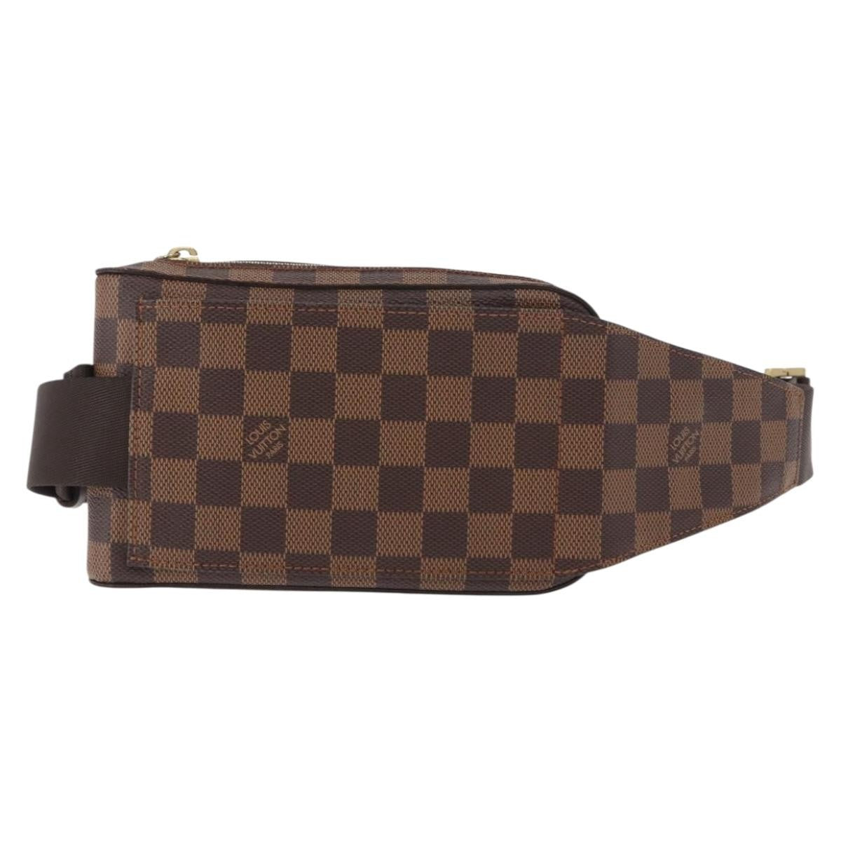Louis Vuitton Geronimos Waist Bag Damier Brown Canvas Shoulder Bag Bag (Pre-Owned)