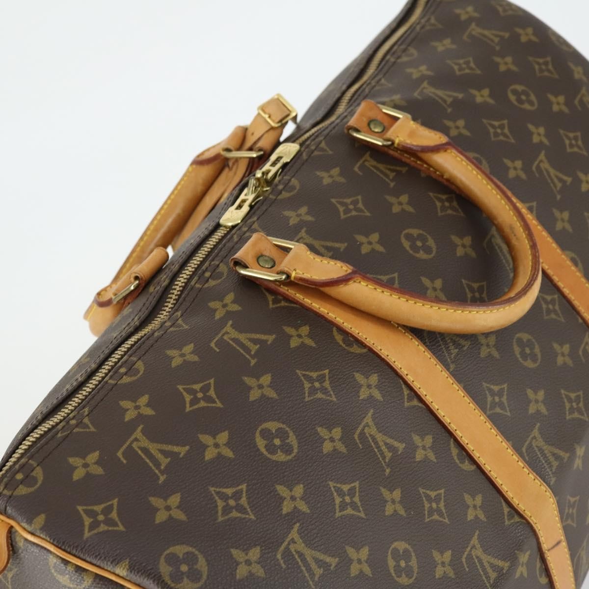 Louis Vuitton Keepall Bag Monogram Canvas Brown Canvas Travel Bag Bag (Pre-Owned)