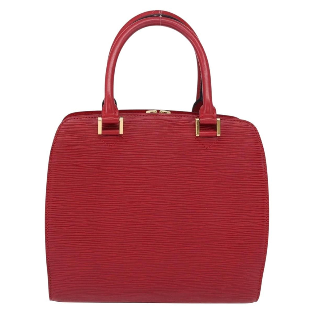 Louis Vuitton Pont Neuf Handbag Epi Leather Red Leather Handbag (Pre-Owned)