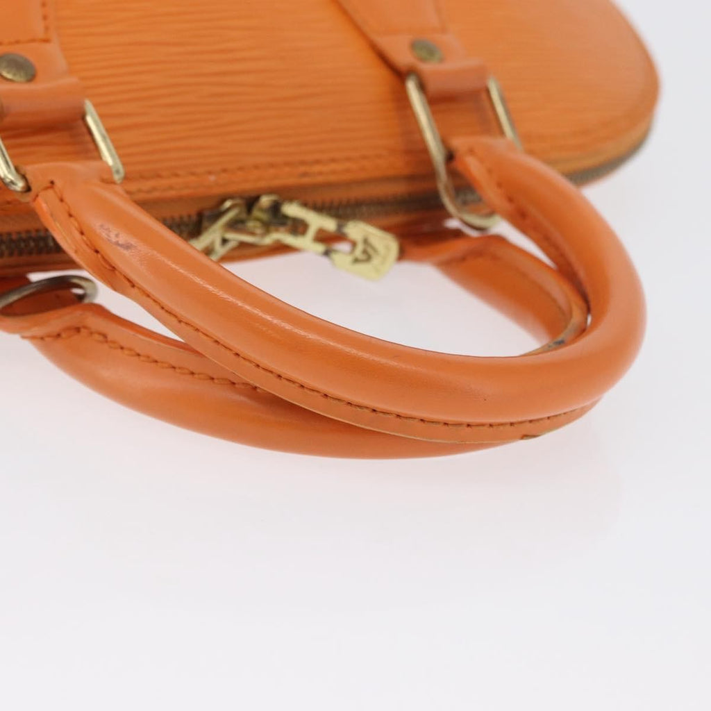 Louis Vuitton Vintage Alma Handbag Epi Leather Orange Leather Handbag (Pre-Owned)