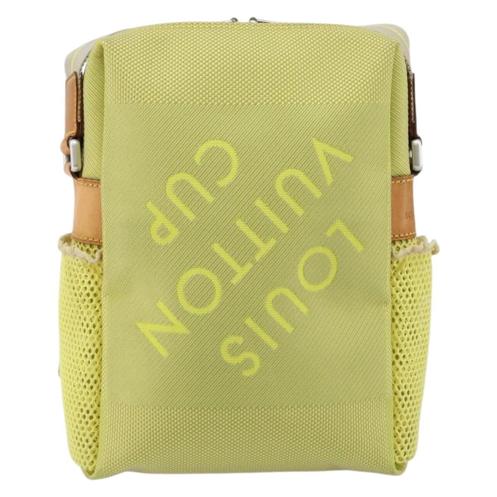 Louis Vuitton Cup Weathery Bag Damier Geant Canvas Yellow Canvas Shoulder Bag Bag (Pre-Owned)