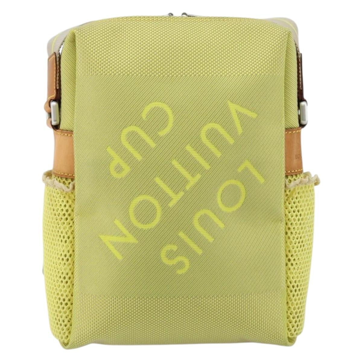 Louis Vuitton Cup Weathery Bag Damier Geant Canvas Yellow Canvas Shoulder Bag Bag (Pre-Owned)
