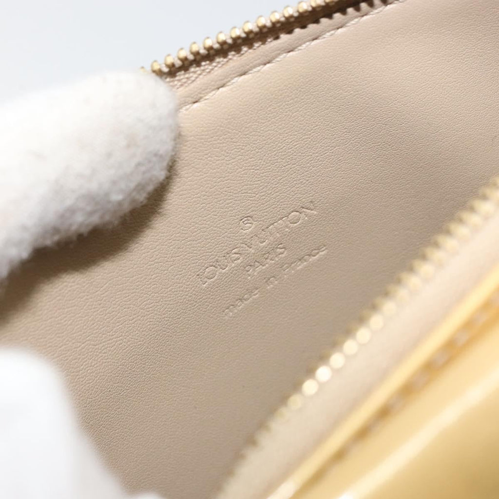 Louis Vuitton Mott Handbag Monogram Vernis Beige Patent_Leather Clutche & Pouche Bag (Pre-Owned)