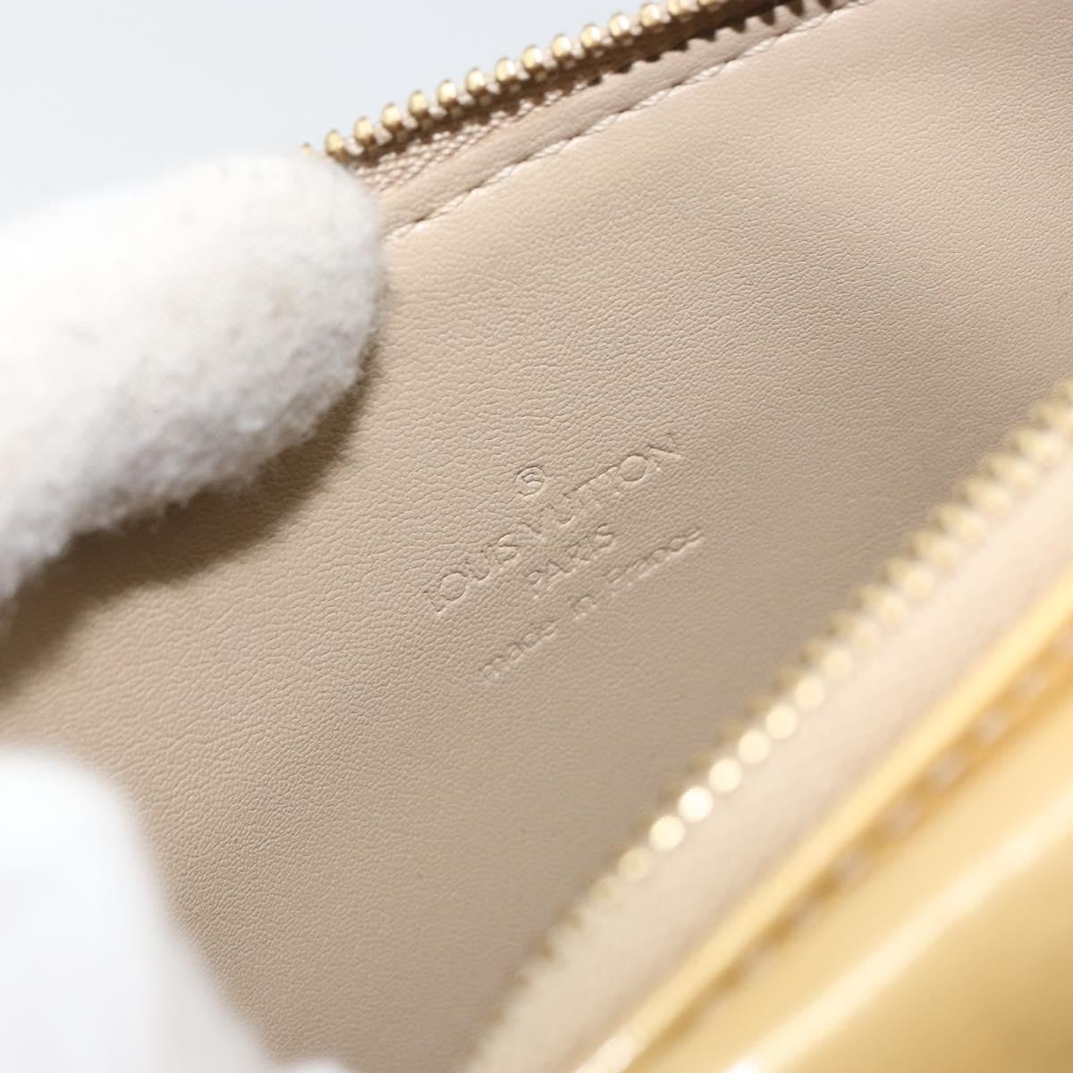 Louis Vuitton Mott Handbag Monogram Vernis Beige Patent_Leather Clutche & Pouche Bag (Pre-Owned)