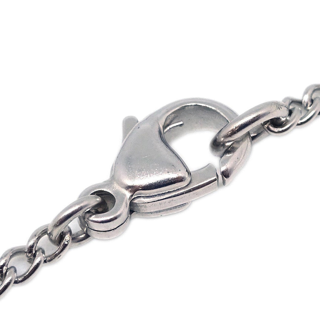 Chanel Cc Pendant Necklace Metal Silver Silver_Plated Necklace Jewelry (Pre-Owned)